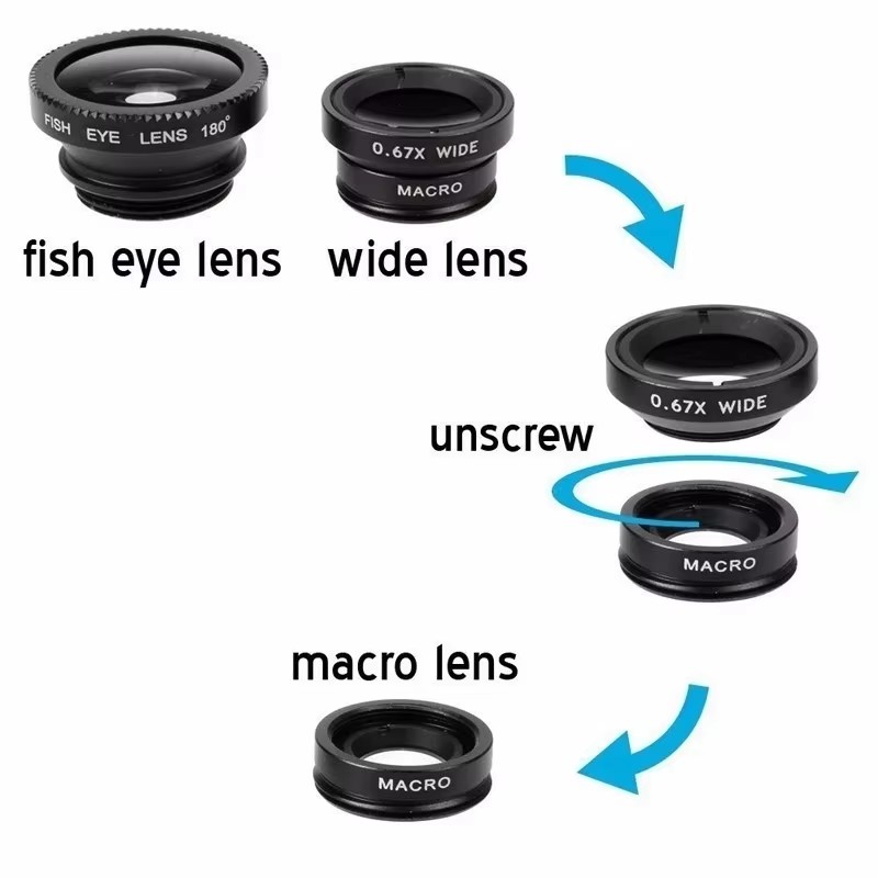 3In1 Mobile Phone Fish Eye Len - Fishing Camera review and price
