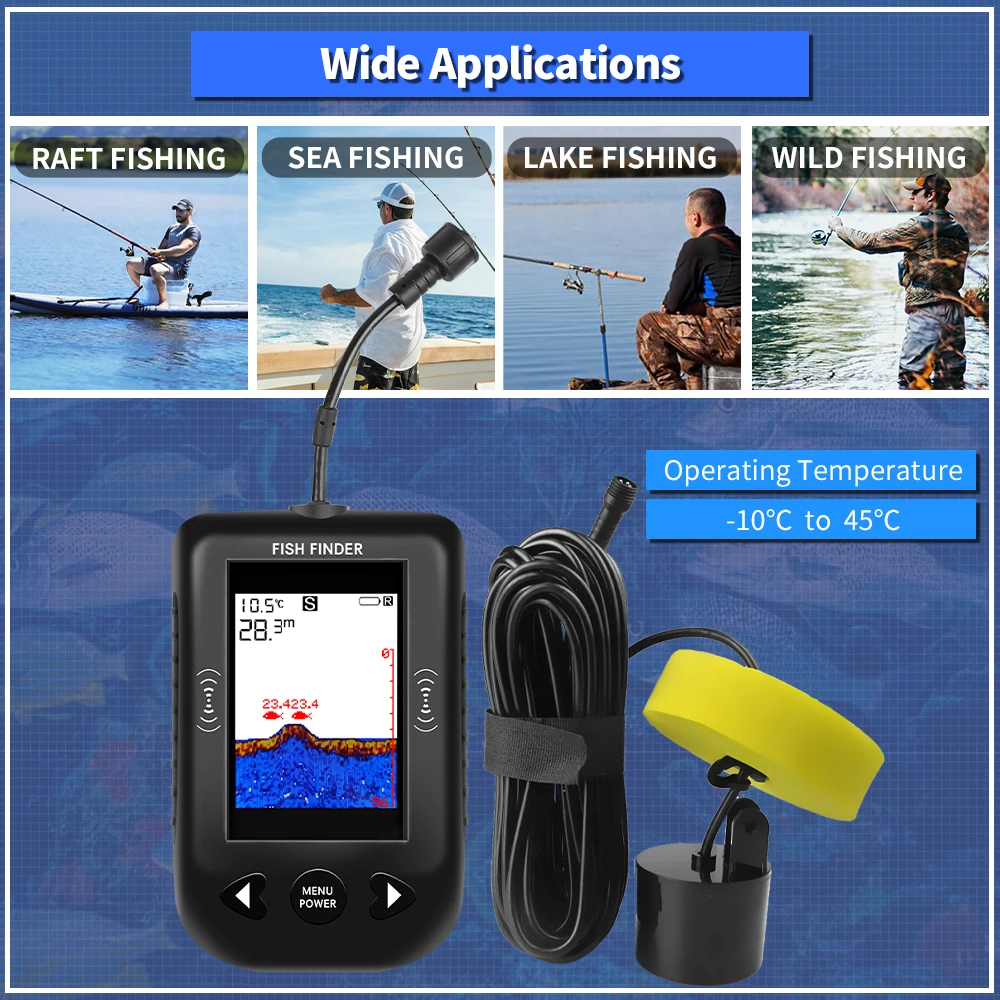 Erchang XF03 Fish Finders 45 D - Fish Finder Transducer review and price