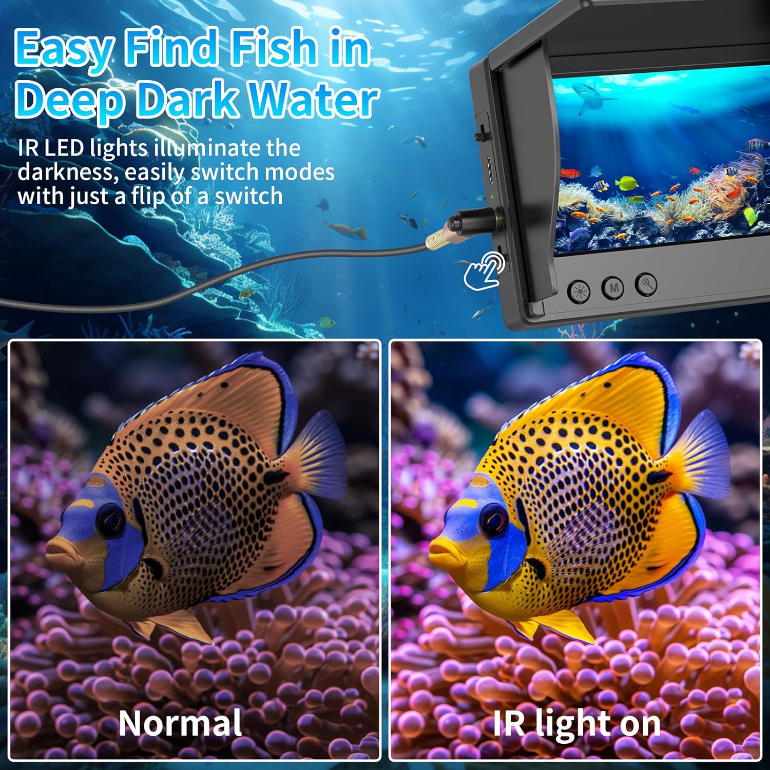 Underwater Fishing Camera 4.3' - Fishing Depth Finder review and price